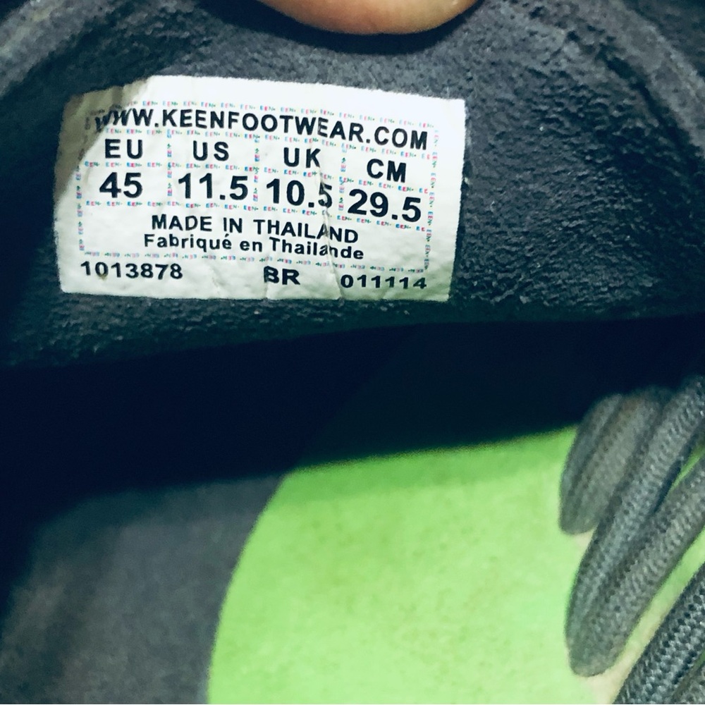 Keen Uneek Grey and Green Paracord Sport Sandals Water Shoes sz 11.5 US 45 EU - Picture 6 of 10